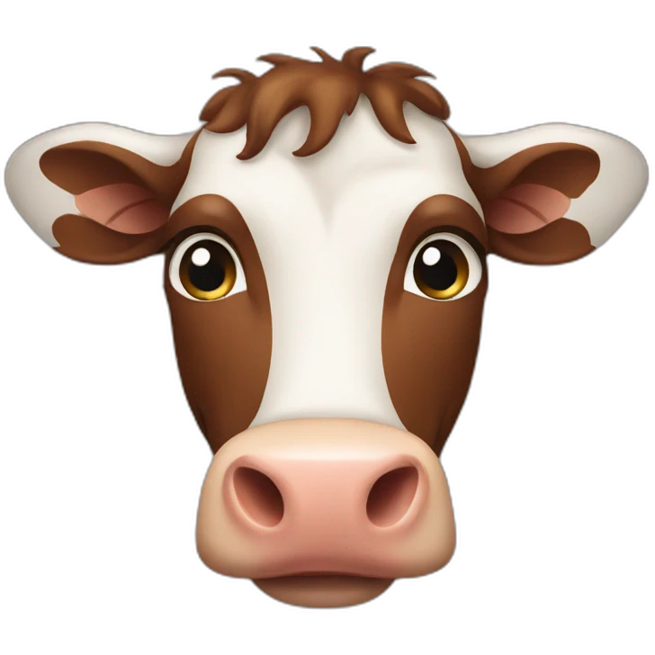 Brown cow emoji