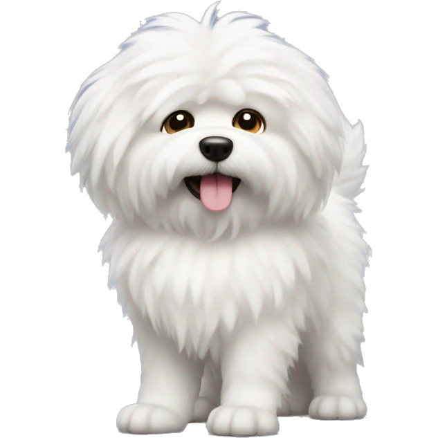 white fluffy dog emoji