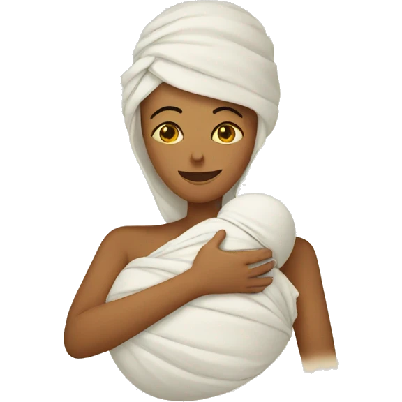 mummy with baby emoji