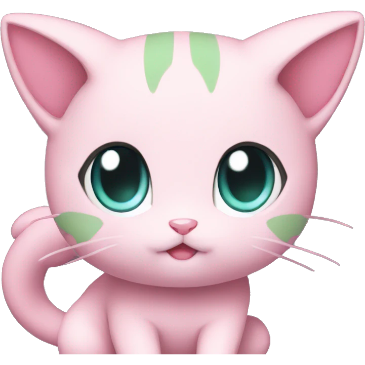 Chibi Mew-Pokémon full body emoji