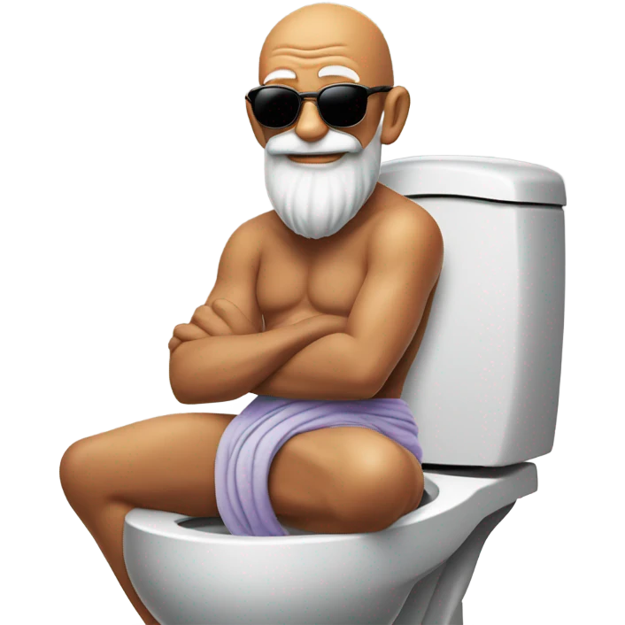 Master roshi on the toilet  emoji