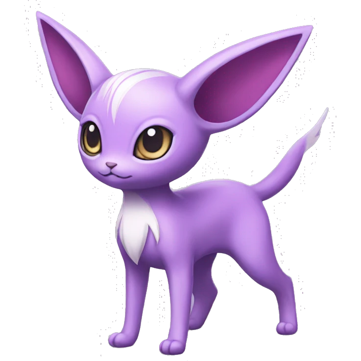 Kawaii Espeon full body emoji