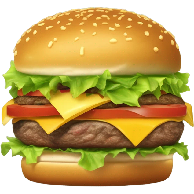 Burguer whit potatoes  emoji