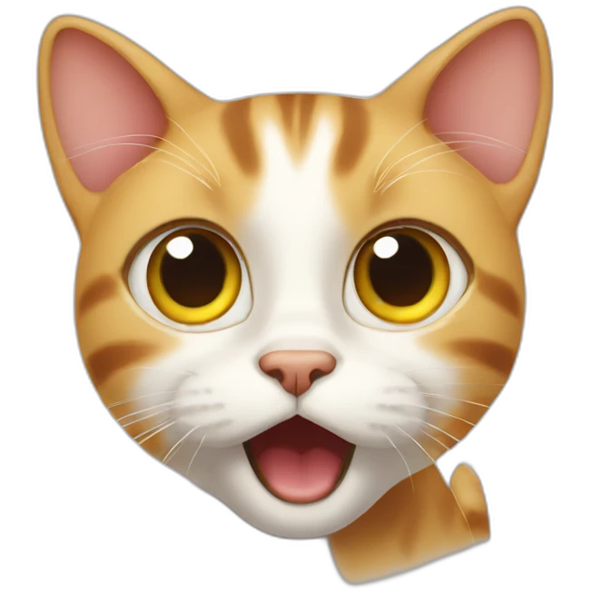 surprised cat emoji
