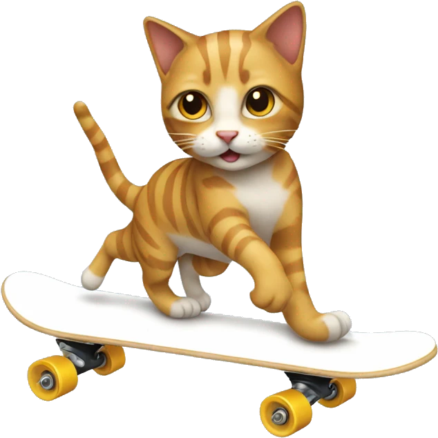 cat skating emoji