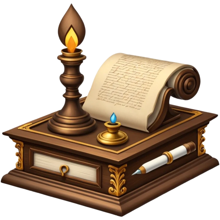 Academia Quill + inkwell  emoji