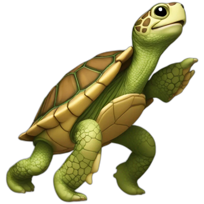 tortue qui danse emoji