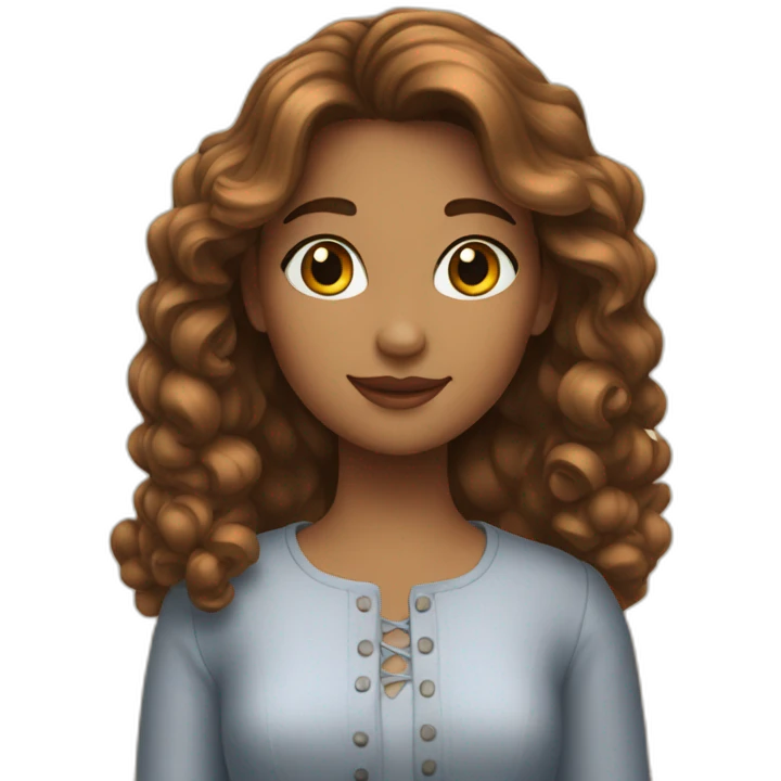 Une belle fille emoji