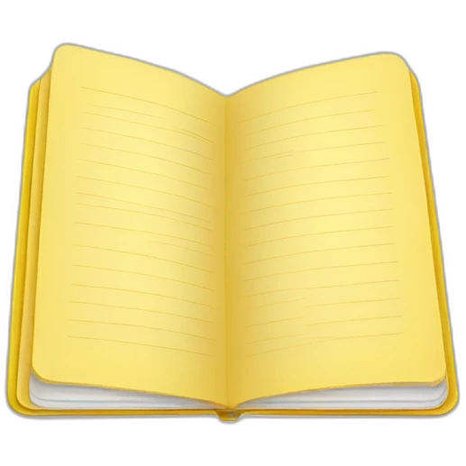 yellow open notebook emoji