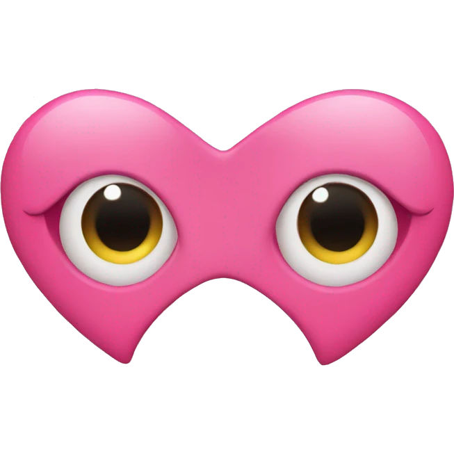 pink heart eyes emoji