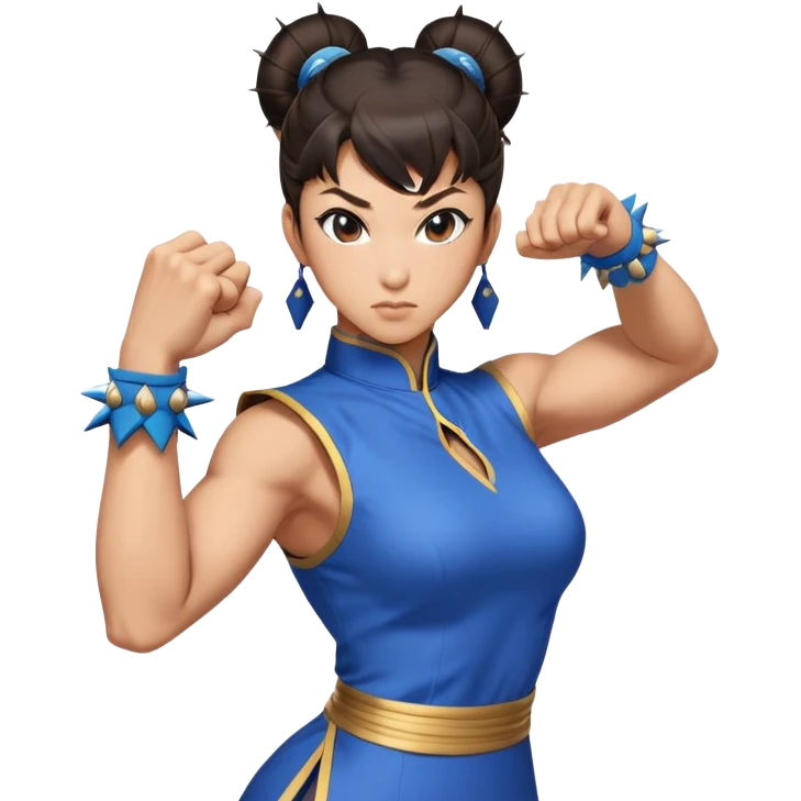 Chun li street Fighter  emoji