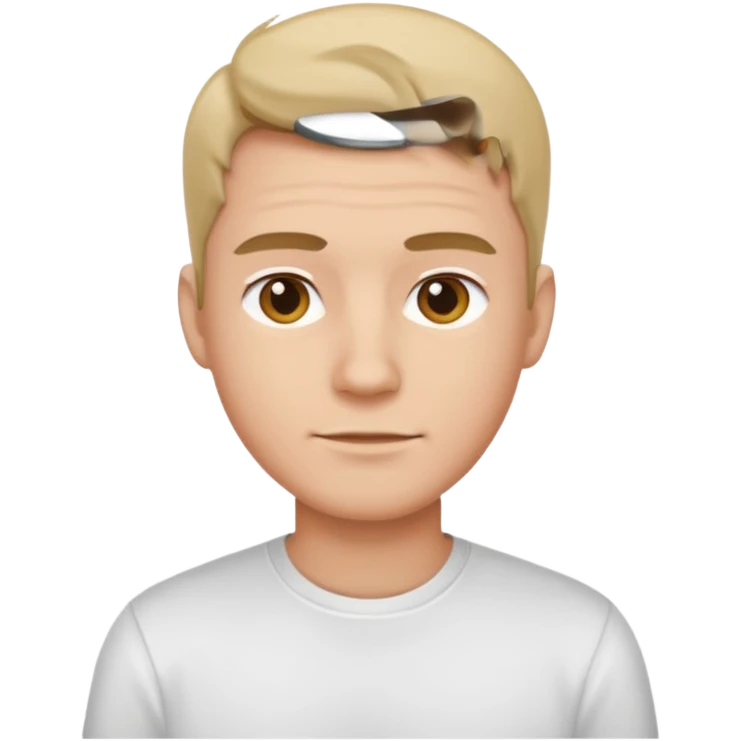 male in plain shirt emoji