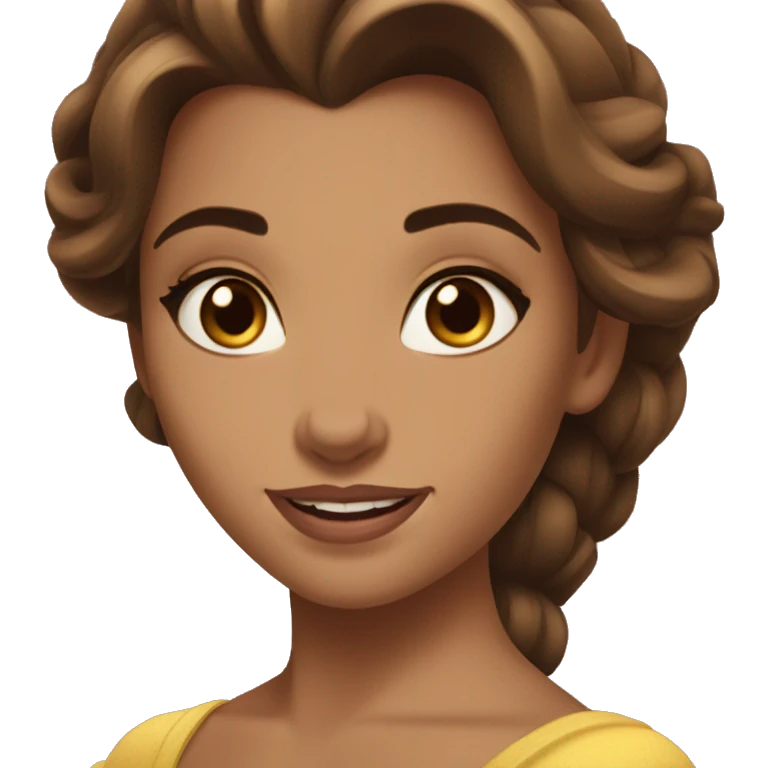 Belle beauty and the beast emoji