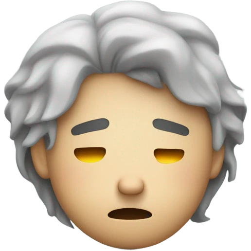 Exhausted ￼ emoji