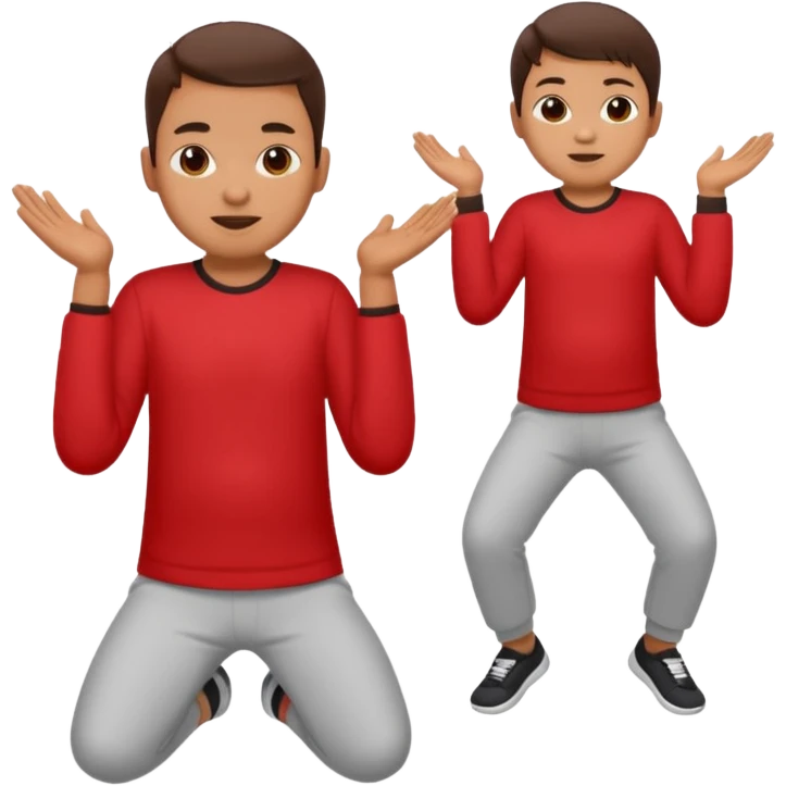 Somebody doing to baby boo dance emoji