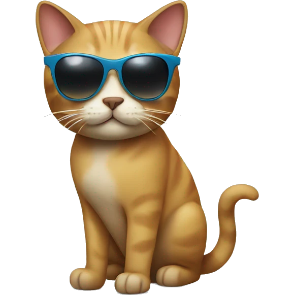 Cat with sunglasses emoji