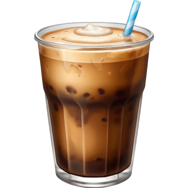 Shorts glass of iced coffee without cream emoji