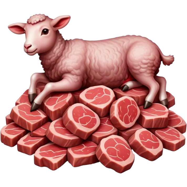 cut lamb meat emoji