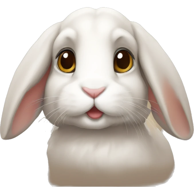 a lop rabbit face emoji