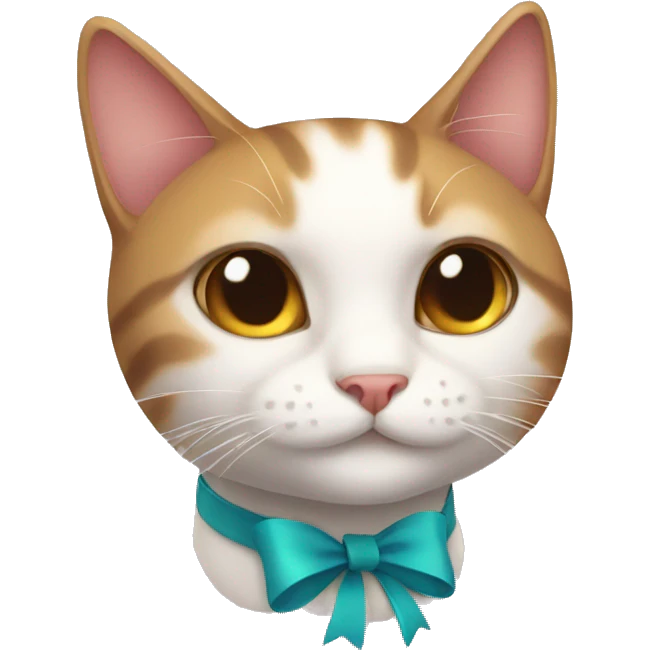 Cat with bow emoji