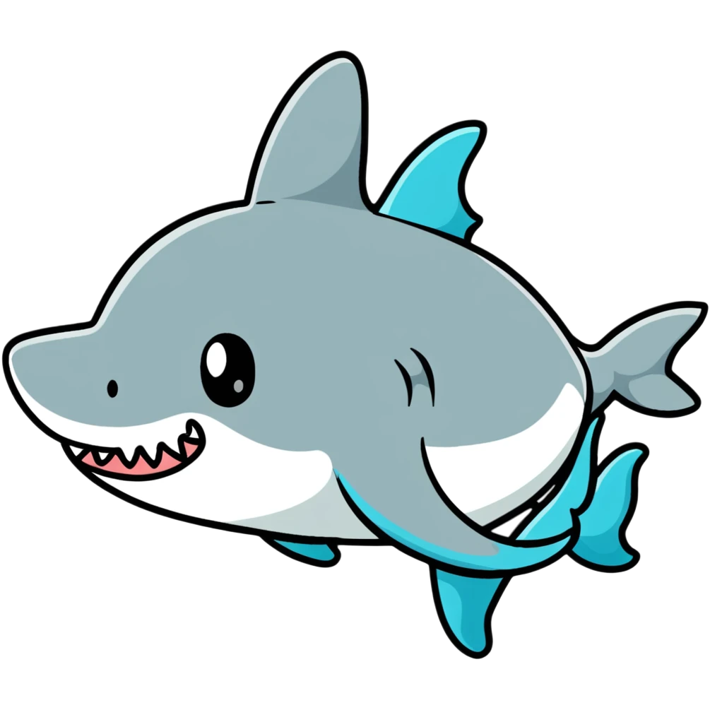 cute baby shark emoji