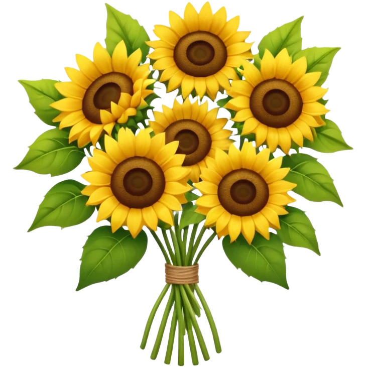 Bouquet of sun flowers emoji
