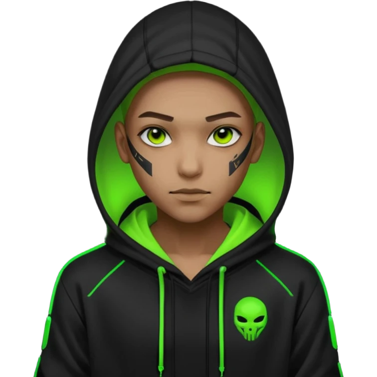 Cyberpunk hacker emoji