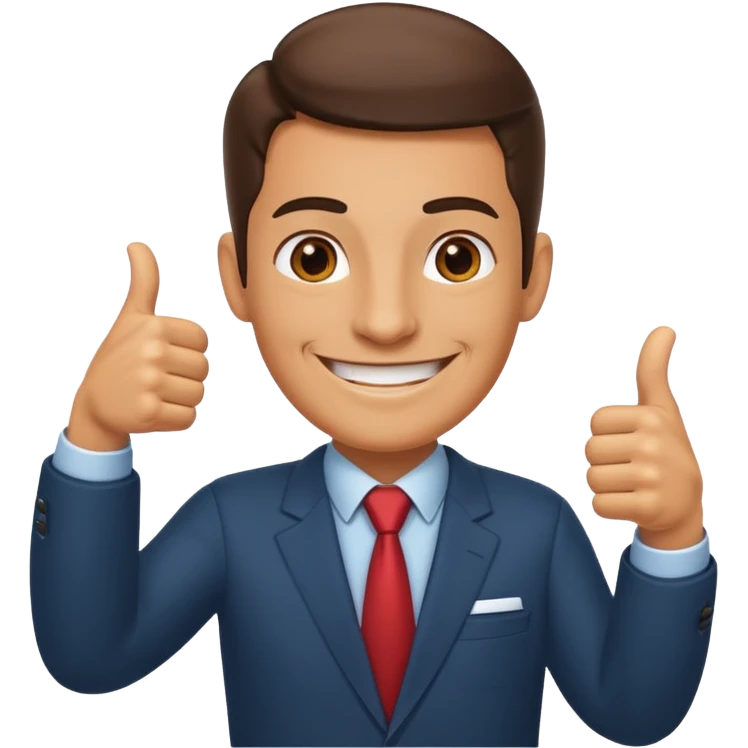 Boss with thumbs up emoji