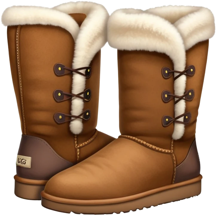 Pair of brown Ugg boots emoji