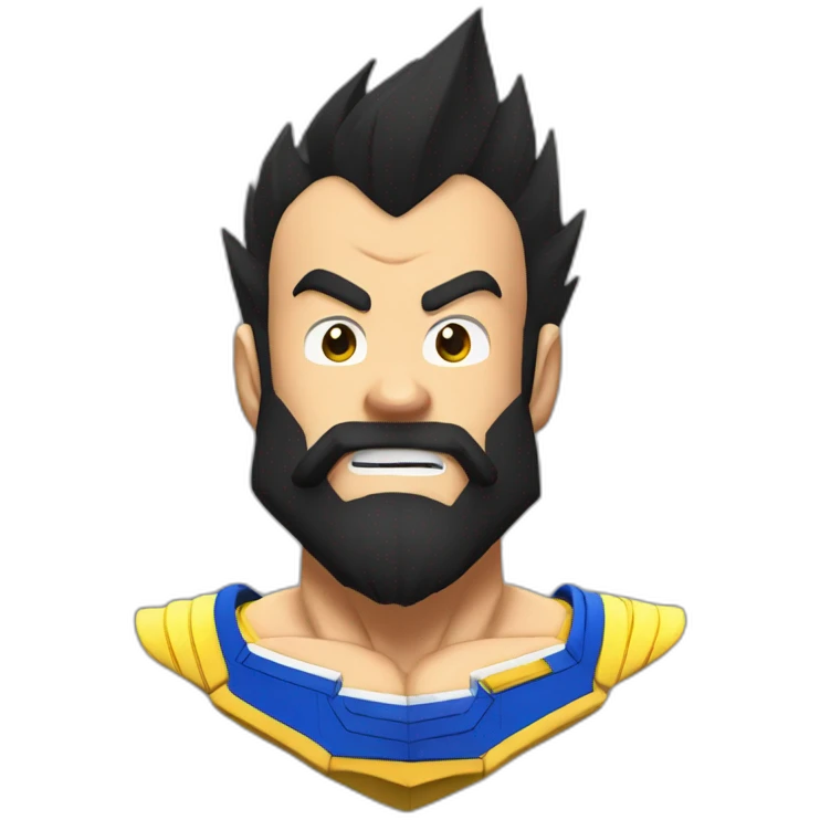 Vegeta beard emoji