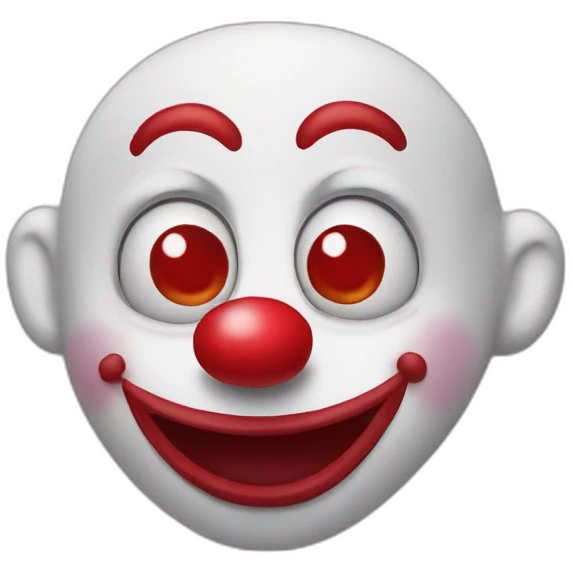 heart-eyes clown emoji