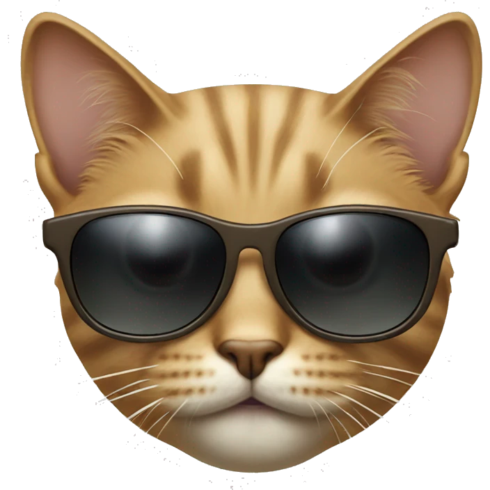 Cat with sunglasses emoji