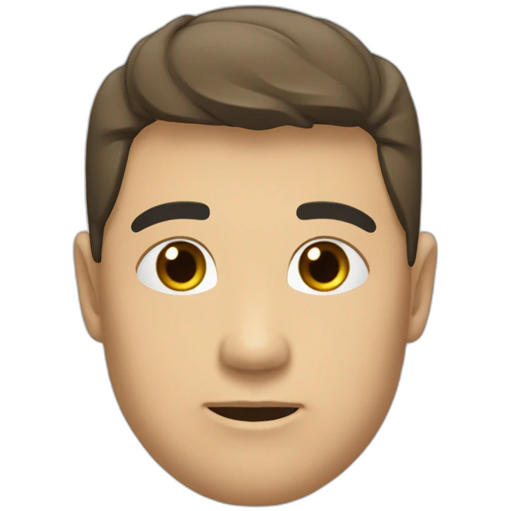 年轻男子在和别人聊天 emoji