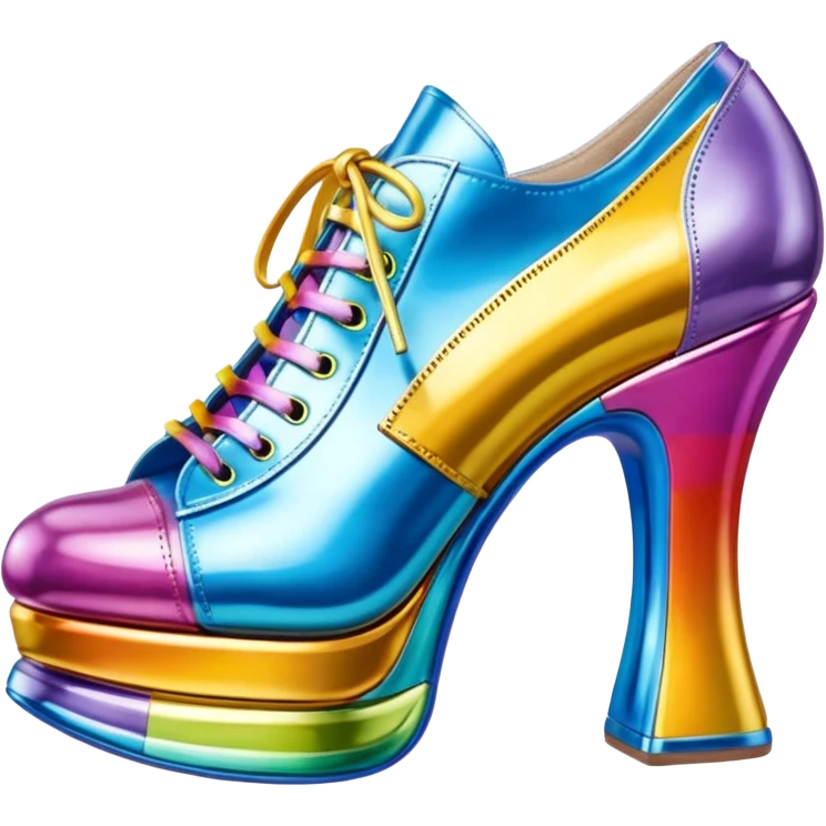 Jeff Koons spam can designer shoe sculpture  emoji