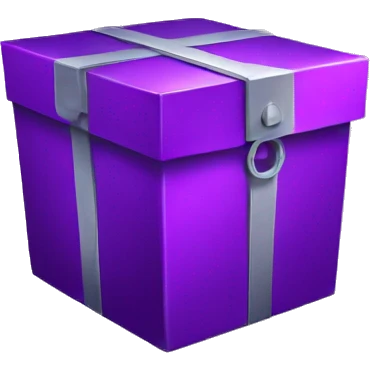 mystery metalic purple box emoji