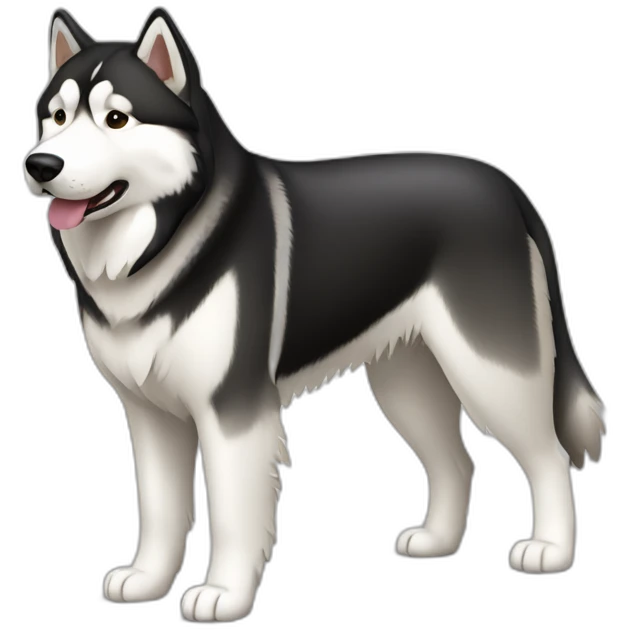 Alaskan Malamute Dog Full Body emoji