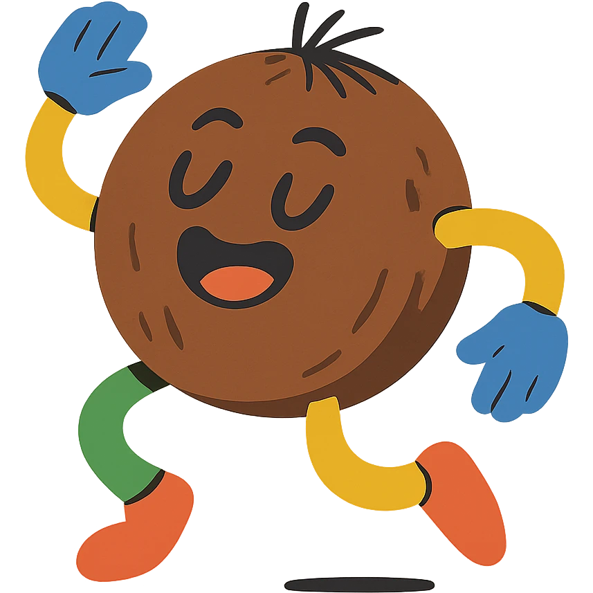 dancing coconut emoji