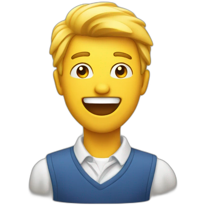 excited man with starred eyes emoji