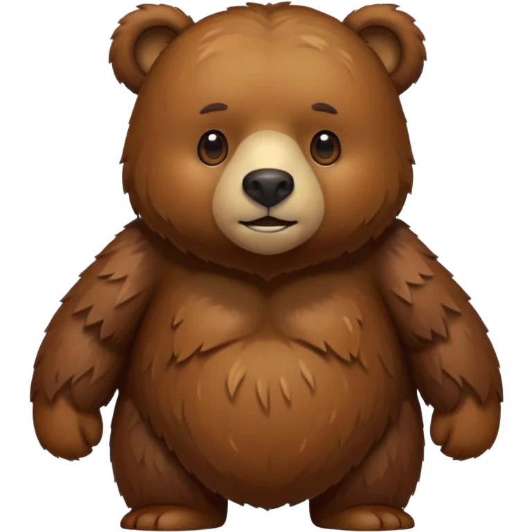 realistic bear emoji