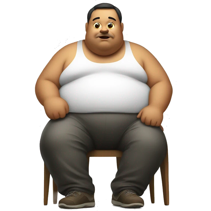 fat man eating  emoji