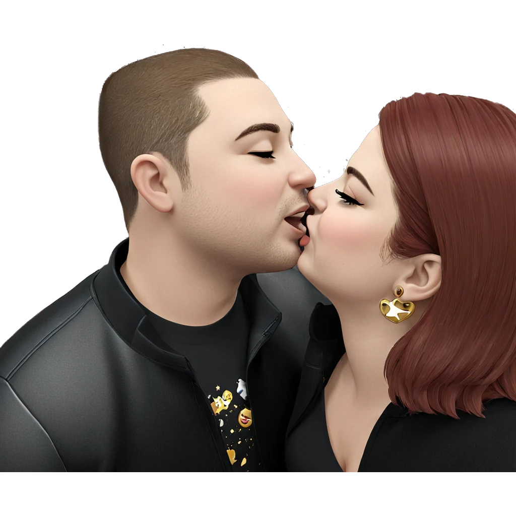 kiss under the stars emoji