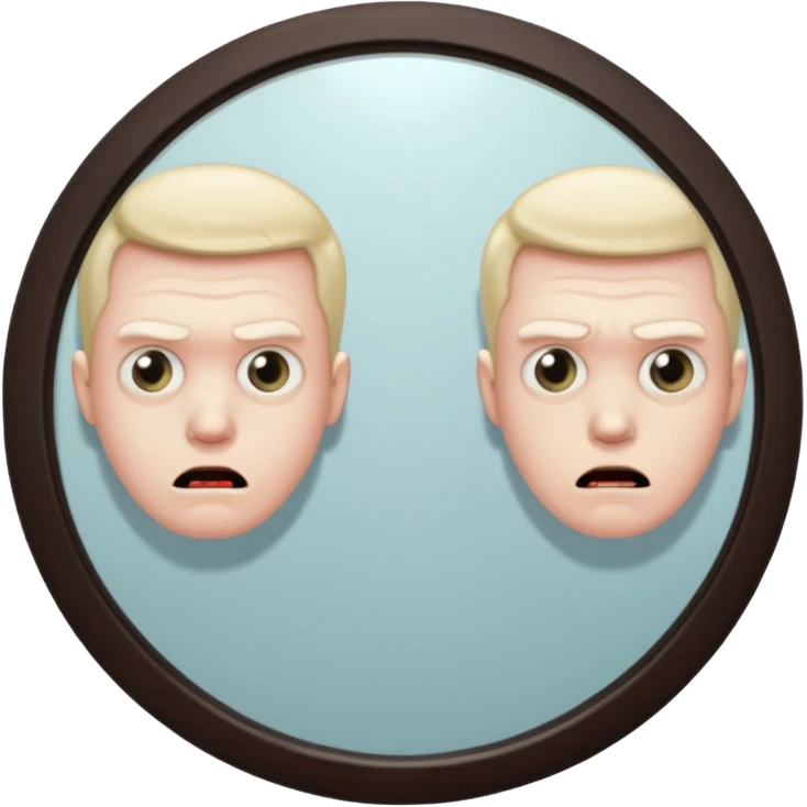Killer behind man on mirror emoji