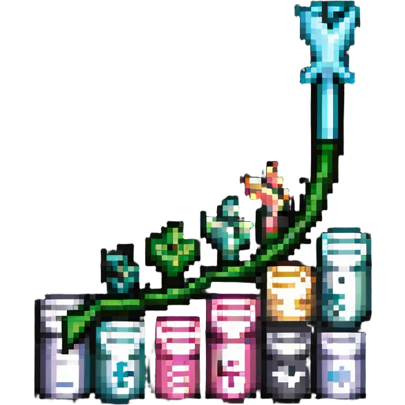 investment concept with upward arrow and money emoji