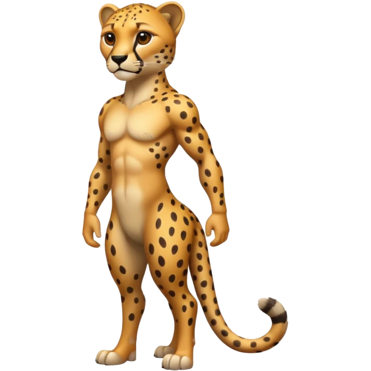 High resolution of a full body cheetah emoji