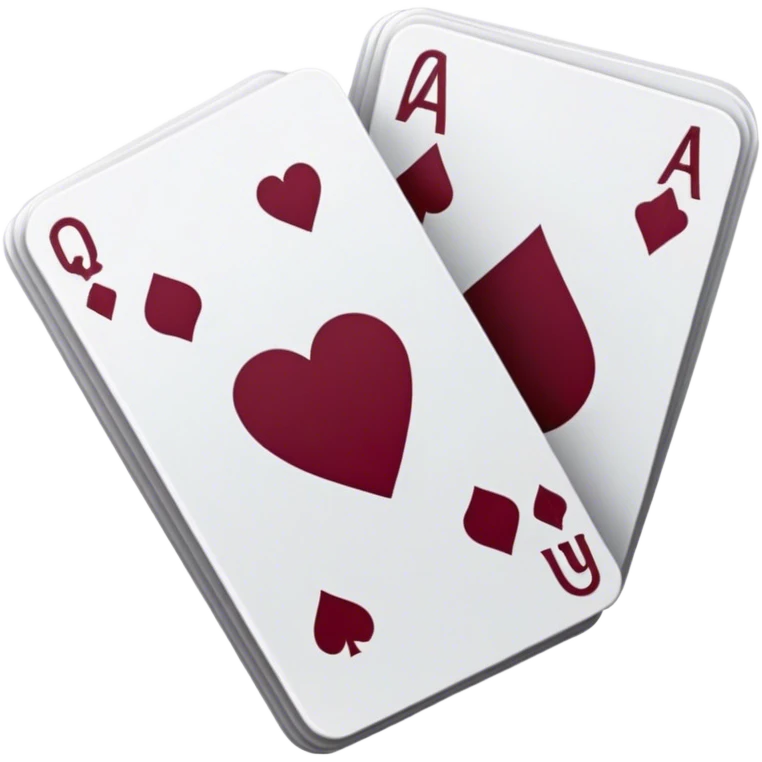 burgundy casino cards emoji