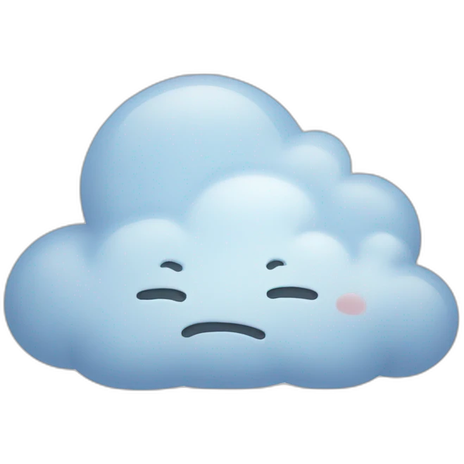sad cloud emoji