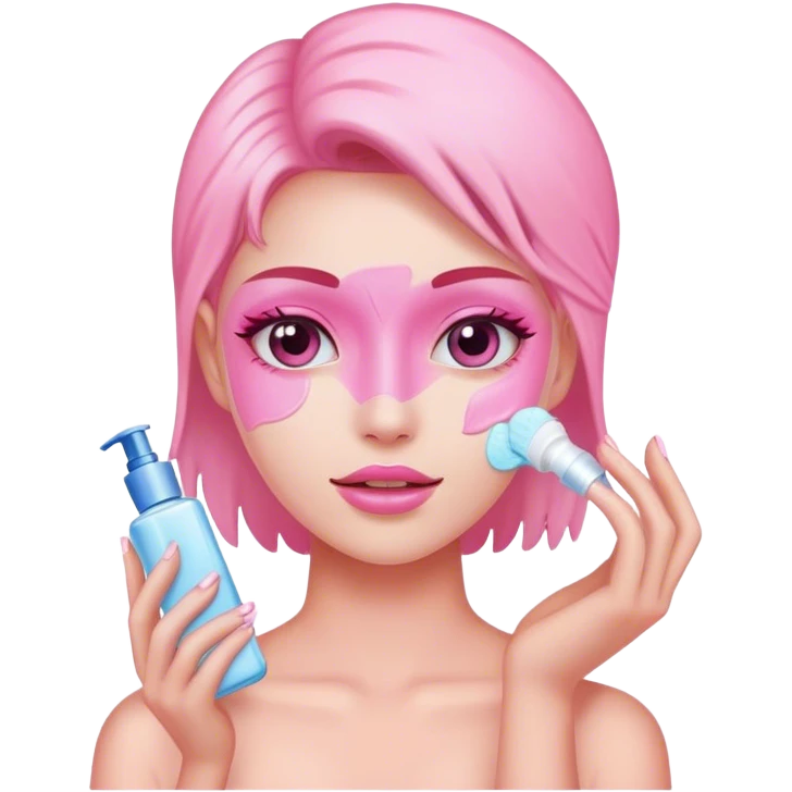 Skincare pink emoji