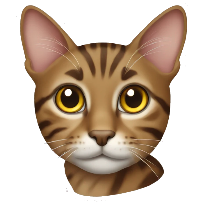 Brown tabby cat emoji