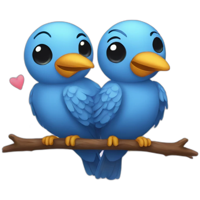 birds in love emoji