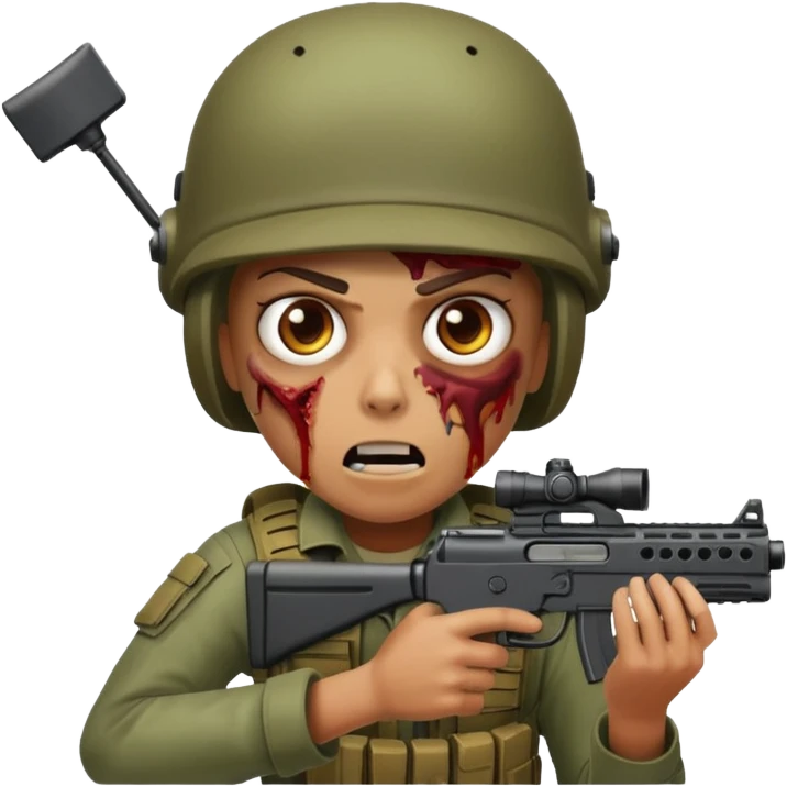 people Survivor shooting at zombie













 emoji